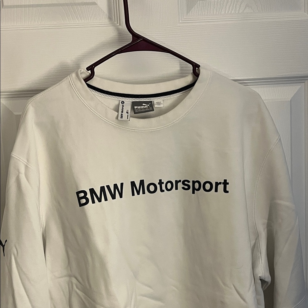 BMW Motorsport White Crewneck